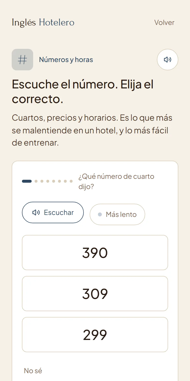 Hear the room number and pick the right one