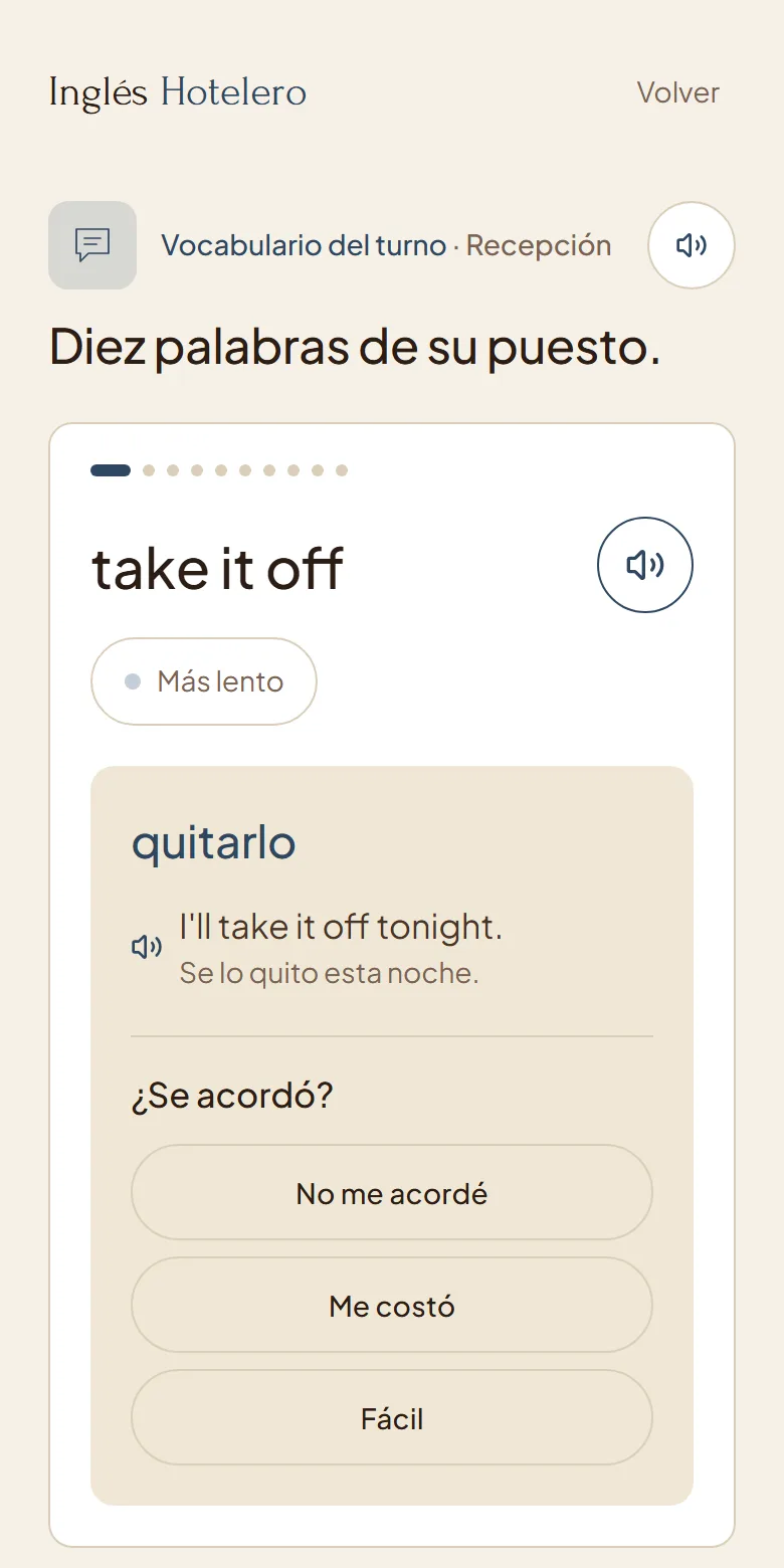 Ten words of the position: the card take it off